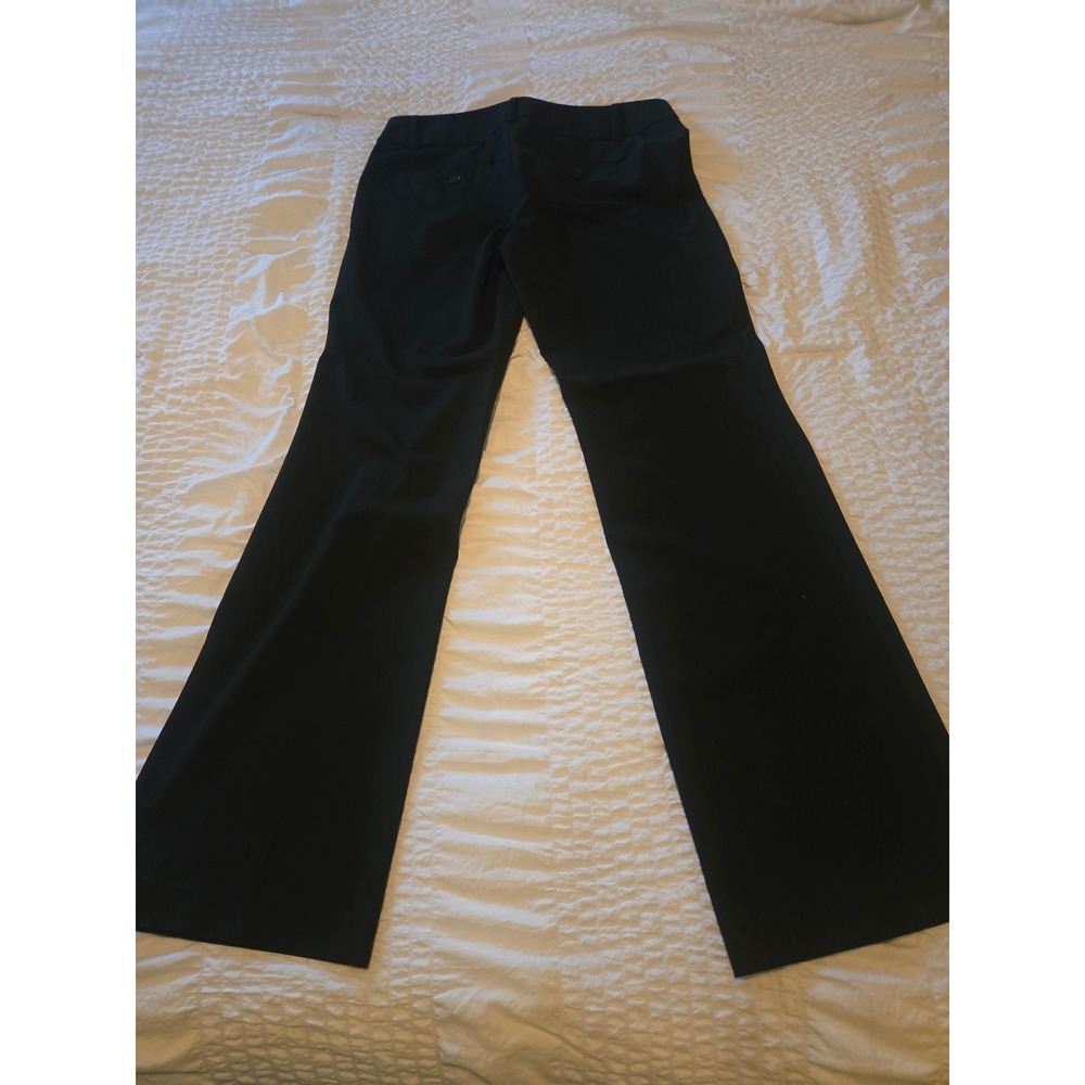 Ann‎ Taylor LOFT Marisa Trouser Black Wide Leg Dress Pants Womens 4